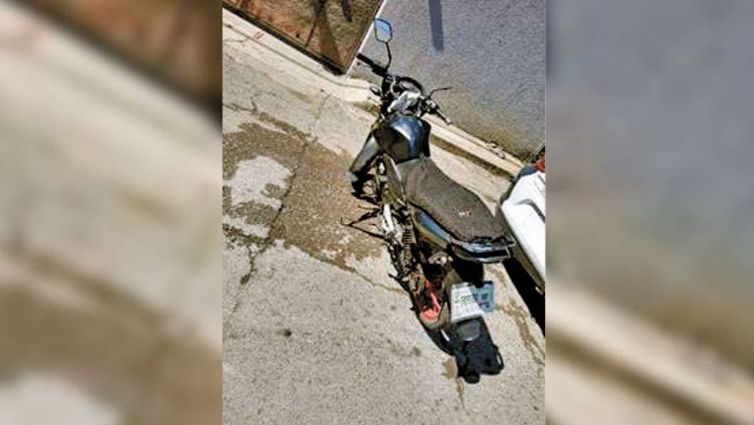 Conducía moto con reporte de robo
