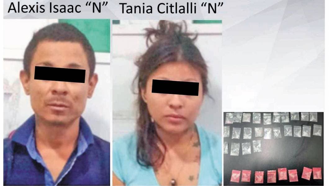 Sorprenden a pareja vendiendo ‘cristal’, en Jojutla