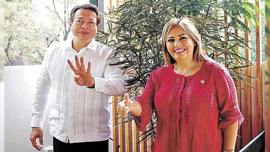 Respalda Lucía Meza a diputado Mario Delgado para dirigencia de Morena