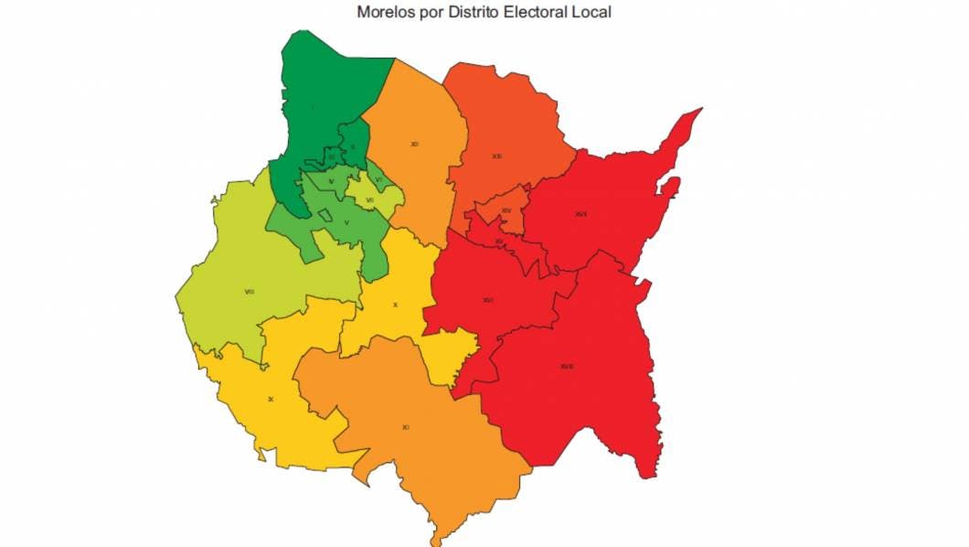 distritos electorales en Morelos