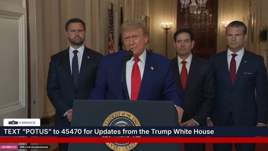 donald trump mensaje iran