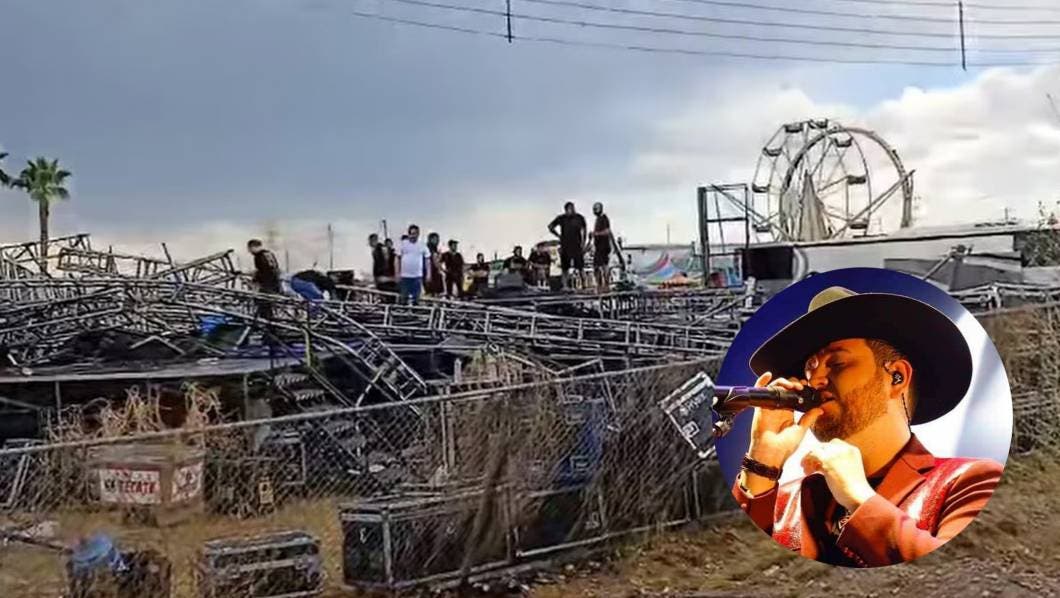 Escenario de Edén Muñoz Colapsa por Fuertes Vientos