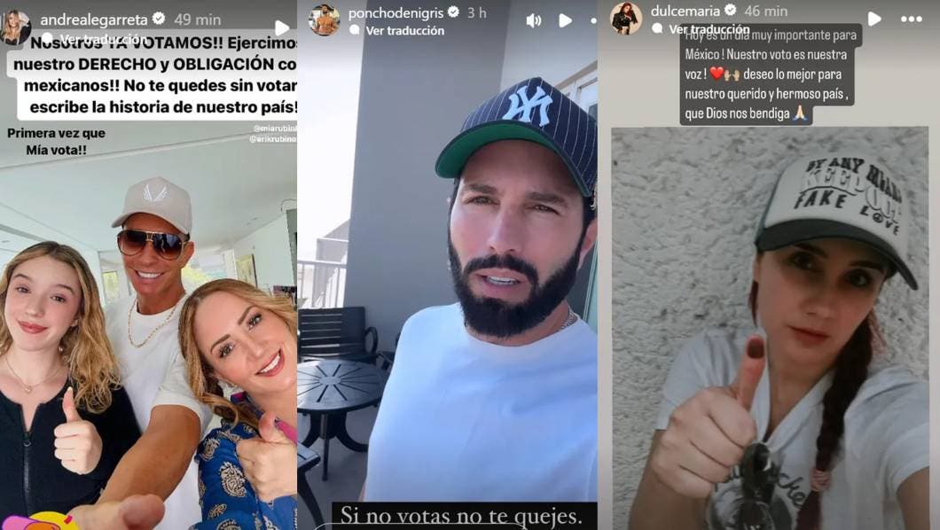 Estos son los famosos que han salido a votar en las elecciones de México 2024