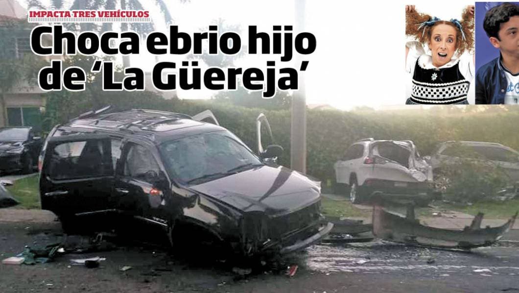 Choca hijo de “La Güereja”; iba en estado de ebriedad