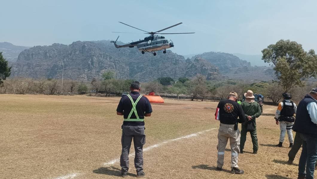 helicópteros, incendios, Morelos