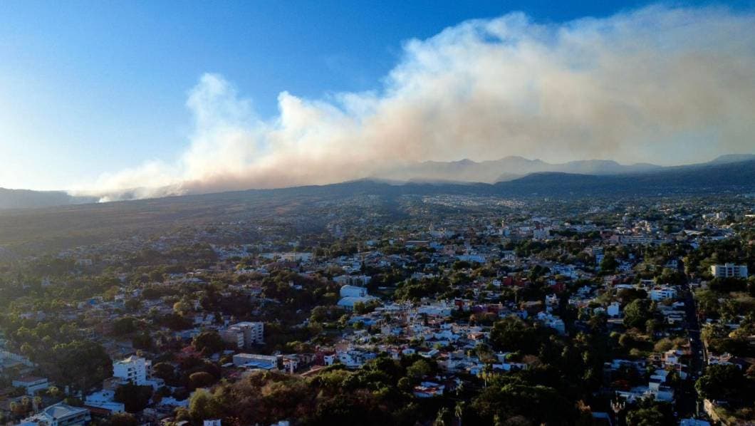  humo, Cuernavaca, Incendio, Edomex, Mexicana