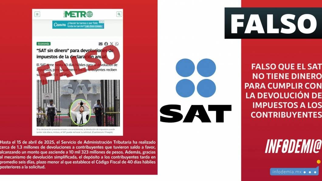 falta de recursos, SAT, devoluciones automáticas en 2025