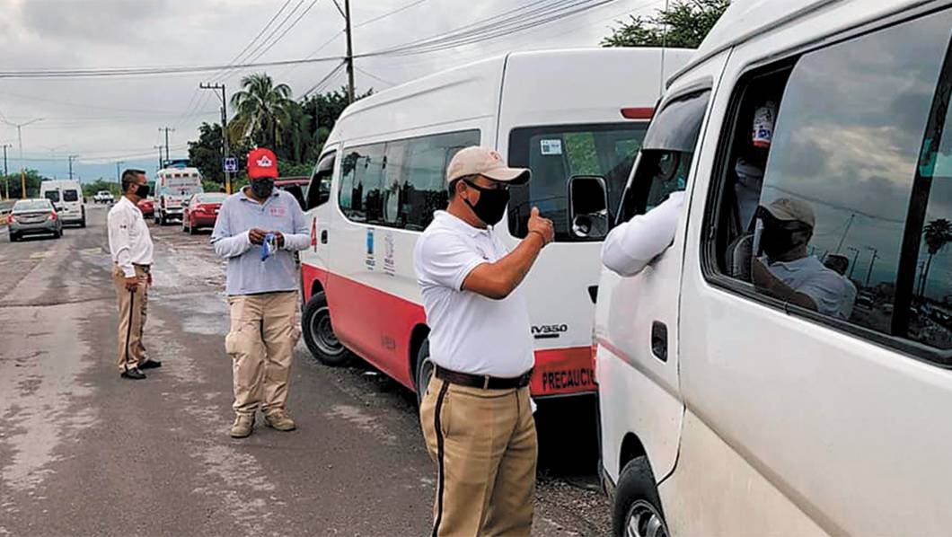 Intensifican medidas sanitarias en transporte público de Jojutla