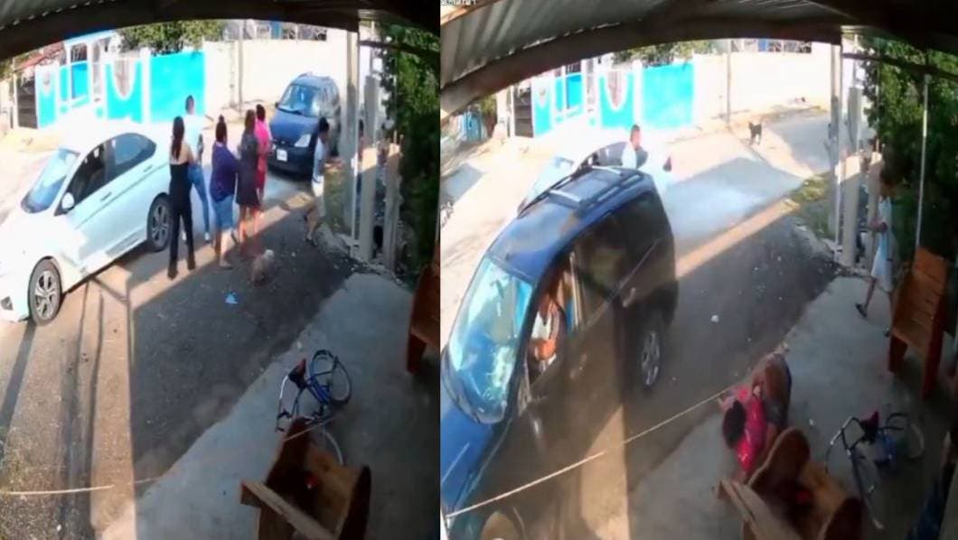 Kanasín, familia, atropellada, banda