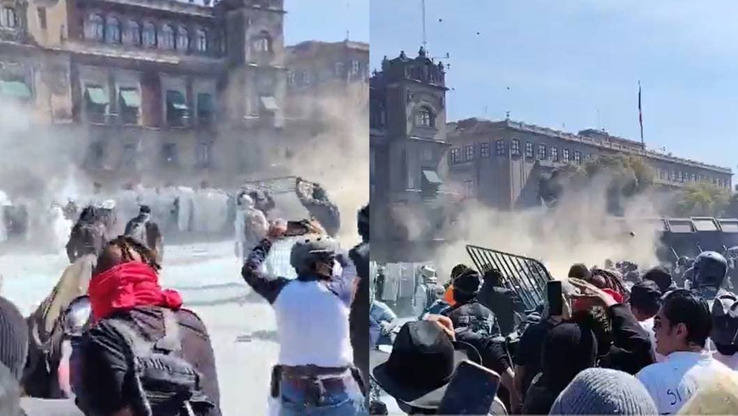 Caos en el Zócalo: marcha de la generación Z en CDMX derriba vallas y provoca enfrentamientos | Diario de Morelos - Noticias |