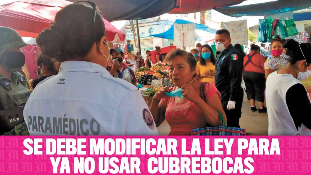 Se debe modificar la Ley en Morelos para que cubrebocas deje de ser obligatorio