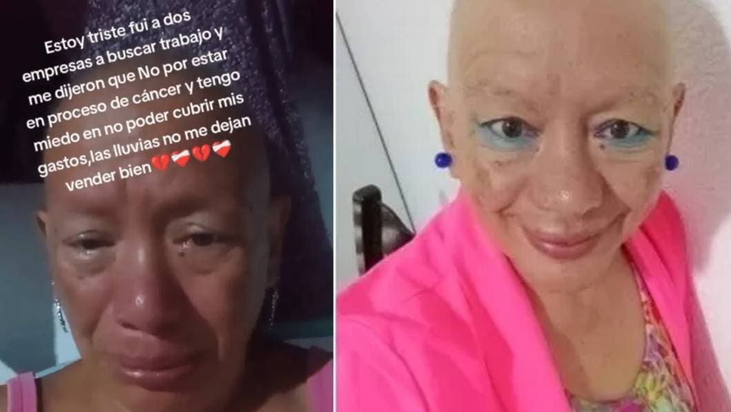 VIDEO: Llora desconsolada mujer al ser rechazada en entrevistas de trabajo por estar en tratamiento contra cáncer 