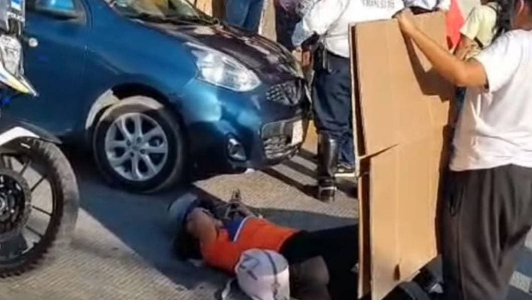 Atropellan a mujer que iba en una motocicleta en Cuautla