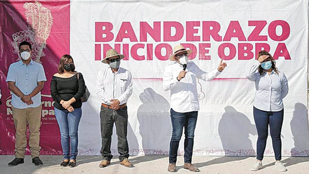 Inician obras en tres calles de Yautepec