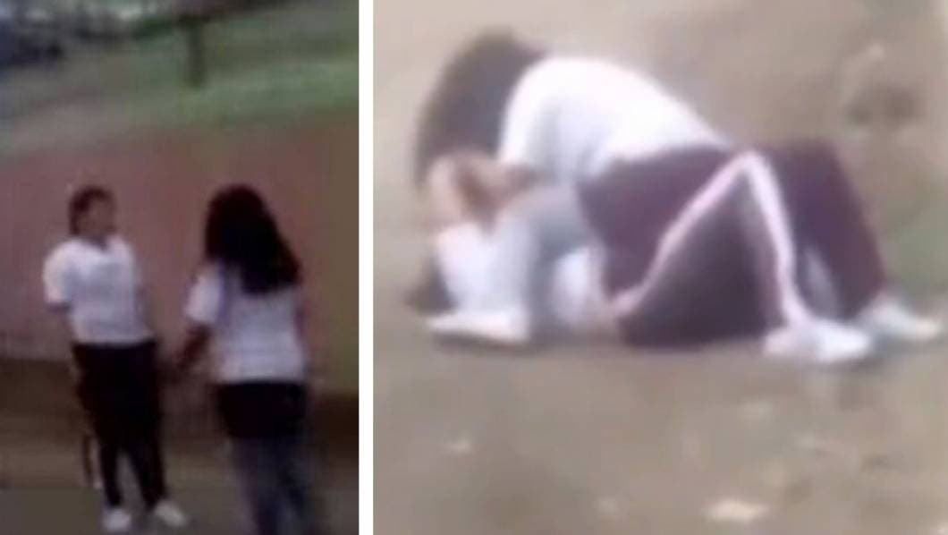 VIDEO: Pelean alumnas de secundaria mientras la madre de una de ellas la alienta