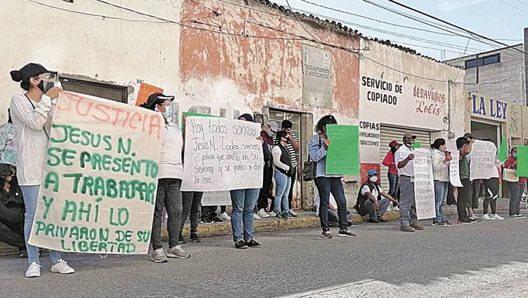 Piden liberación de policía de Yautepec