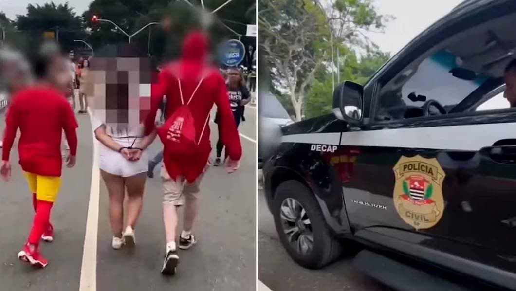Policías disfrazados de Chapulín Colorado detienen a ladrones en el Carnaval
