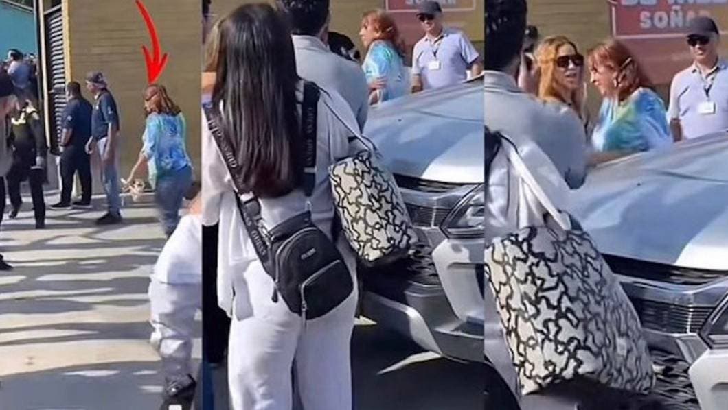 Revelan la identidad de la persona empujada por Shakira