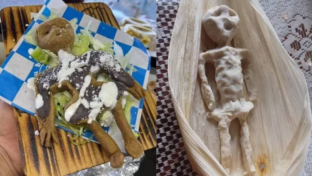 Con sabor fuera de este mundo: Surgen los “tamaliens” por extraterrestres presentados por Jaime Maussan