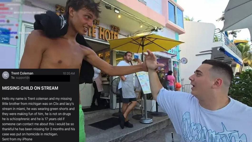 Adolescente desaparecido de Michigan fue visto en livestream de Twitch en Miami