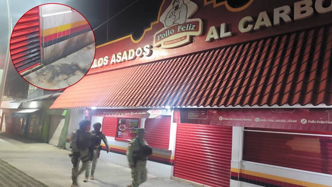 Sujetos encapuchados le prendieron fuego a la fachada de un negocio 