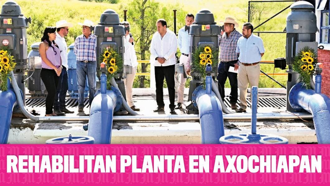 Rehabilitan planta en unidad de riego de Axochiapan
