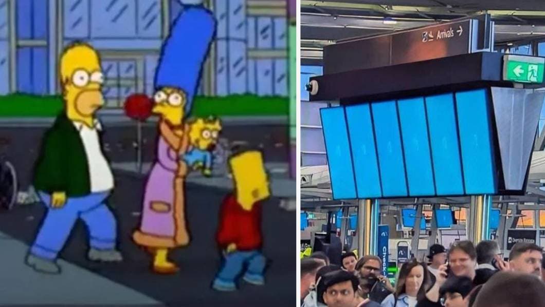 ¿Lo hicieron de nuevo? Los Simpson parece que predijeron falla informática de Microsoft 
