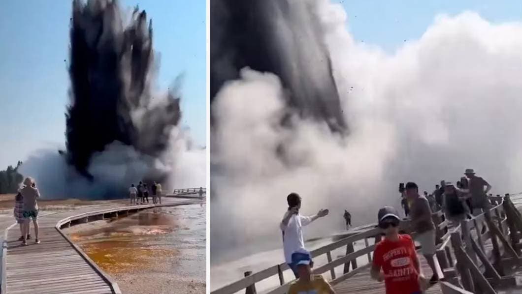 VIDEO: Explosión en Cuenca de Biscuit en Yellowstone obliga a un cierre temporal