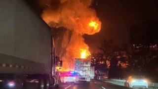 VIDEO | Así fue el momento en que explotó una pipa de gas en...