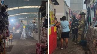 Momento de pánico en mercado de Tehuixtla tras conato de incendio por pirotecnia