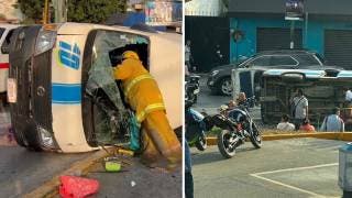 Volcadura de Ruta 10 en Plan de Ayala deja 13 lesionados; conductor huyó