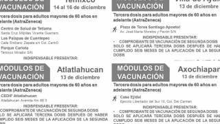 Temixco, Ayala, Axochiapan y Atlatlahucan vacunarán con dosi...