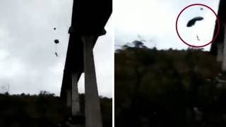 [Video] Paracaidistas utilizan el Puente 2