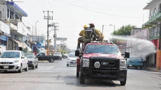 Sanitizan avenida Insurgentes en Cuautla