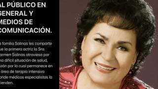Carmen Salinas: Hospitalizada de emergen 2
