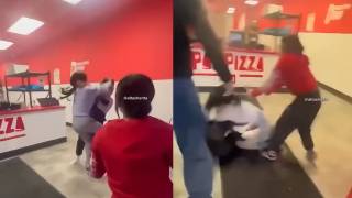 VIDEO | Ataque en pizzería termina cuando mujer se defi...