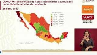 Llegan los decesos por coronavirus en México a 1 mil 351