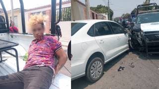 FOTOS: Es el "Chocoflán": atrapan a ladrón de autos en Xochitepec; recibe un disparo en la pierna
