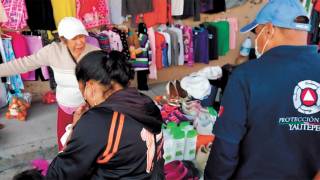 Visita Convoy Unidos por Morelos tianguis de Xoxocotla