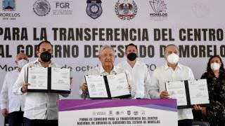 Transfieren a Morelos Centro Nacional de Arraigo: firma AMLO convenio 2