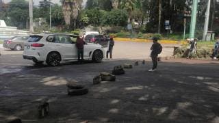 Por bloqueos en Cuernavaca, estudiantes 2
