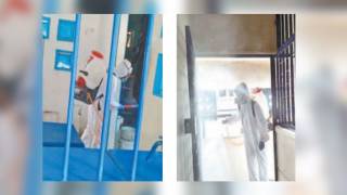 Sanitizan cárcel de Jojutla para prevenir casos de COVID-19