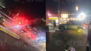 Chocan auto y camioneta en avenida Reforma, de Cuautla