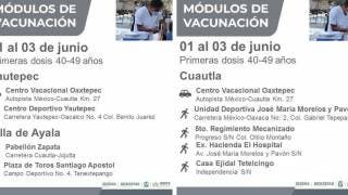Atención: Inicia mañana en Morelos vacunación a los de 40 a...