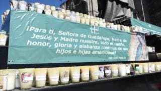 Fieles dejan 14 mil veladoras en la Basílica de Guadalupe