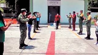 Dan de alta a militar que superó COVID-19