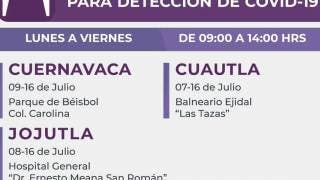 Regresan a Cuernavaca, Cuautla y Jojutla módulos de detecció...