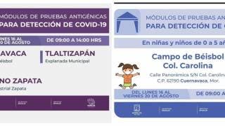 En Cuernavaca habrá pruebas para detectar COVID19 en niños