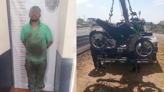 Trataba de arrancar moto robada y termina preso en Yautepec