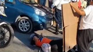 Atropellan a mujer que iba en una motocicleta en Cuautla